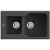 Elleci Lavello Elleci Incasso 2 vasche 86x50 Fox 430 Granitek Antracite LGF43059
