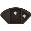 Elleci Lavello Elleci da incasso Easy CORNER Granitek Espresso Marrone LGYCOR78