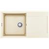 Elleci Easy 290 | Lavello 1 vasca 78x43cm ad incasso granitek bianco antico - LGY29062