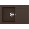 Elleci Lavello Elleci Incasso 1 vasca 79x50 Easy 300 Granitek Espresso Marrone LGY30078