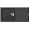 Elleci Lavello Elleci Incasso 1 vasca 100x50 Ego 480 Granitek Antracite LGE48059
