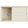 Elleci Lavello cucina bianco antico 86x51 cm 1 vasca da incasso in Granitek | Elleci Best 400 LGB40062