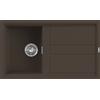 Elleci Lavello cucina marrone 86x51 cm 1 vasca da incasso in Granitek | Elleci Best 400 LGB40078