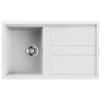 Elleci Lavello cucina bianco 86x51 cm 1 vasca da incasso in Keratek Plus | Elleci Best 400 LKB40096