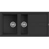 Elleci Lavello cucina nero 1000 x 510 1 vasca e mezza da incasso in Granitek | Elleci Best 475 LGB47540