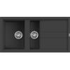 Elleci Lavello cucina antracite 1000 x 510 1 vasca e mezza da incasso in Granitek | Elleci Best 475 LGB47559