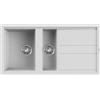 Elleci Lavello cucina bianco 100x51 cm 1 vasca e mezza da incasso in Granitek | Elleci Best 475 LGB47568