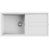 Elleci Lavello cucina bianco 100x51 cm 1 vasca da incasso in Keratek Plus | Elleci Best 480 LKB48096