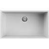 Elleci Lavello Elleci Incasso 1 vasca 76x44 Quadra 130 Sottotop Granitek Bianco LGQ13068BSO