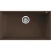 Elleci Lavello Elleci Incasso 1 vasca 76x44 Quadra 130 Sottotop Granitek Espresso Marrone LGQ13078BSO
