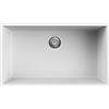 Elleci Lavello Elleci Quadra 130 Sottotop Incasso 1 vasca 76x44 Keratek Plus Bianco White Assoluto LKQ13096BSO