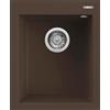 Elleci Lavello Elleci Incasso 1 vasca 41x50 Quadra 100 Granitek Espresso Marrone LGQ10078