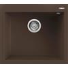 Elleci Lavello Elleci Incasso 1 vasca 57x50 Quadra 105 Granitek Espresso Marrone LGQ10578