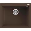 Elleci Lavello Elleci Incasso 1 vasca 61x50 Quadra 110 Granitek Espresso Marrone LGQ11078