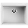 Elleci Lavello Elleci Incasso 1 vasca 61x50 Quadra 110 Keratek Plus Bianco White Assoluto LKQ11096