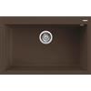 Elleci Lavello Elleci Incasso 1 vasca 79x50 Quadra 130 Granitek Espresso Marrone LGQ13078