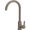 Quareco Rubinetto Miscelatore Cucina Quareco monocomando canna alta girevole Tortora QMFC04TO