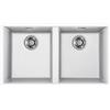 Elleci Lavello Elleci Incasso 2 vasche 76x43,5 Integra 350 Keratek Plus Bianco White Assoluto LKQ35096BIN