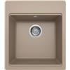 Quareco Lavello tortora 1 vasca per cucina in granito base 45 da incasso Light QLL040TO