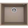 Quareco Lavello tortora incasso 1 vasca 54x44 cm sottotop granito Undertop QLU060TO