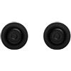 Quareco Kit 2 pilette diametro 3,5 cm 2 vie finitura tecnopolimero nero abs (1x WPT90CTPLUXN 1x WPT90STPLUXN)