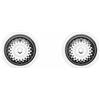 Quareco Kit 2 pilette diametro 3,5 cm 2 vie finitura inox 1x WBB90CTPLUXR 1x WBB90STPLUXR