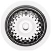 Quareco Piletta inox 1 via senza troppopieno per lavello 3,5 cm - Quareco WBB90CTPLUXR