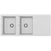 Elleci Lavello Elleci Incasso 2 vasche 116x50 Easy 500 Granitek Bianco LGY50068