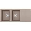 Elleci Easy 500 | Lavello 2 vasche 116x50 granitek grigio ad incaso- LGY50043