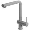 Elleci Rubinetto Miscelatore Cucina Elleci Stream Plus Keratek Plus Grigio Light Grey MKKSTP97