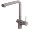Elleci Rubinetto Miscelatore Cucina Elleci Stream Plus Granitek Grigio Tortora MGKSTP43