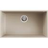 Elleci Lavello Elleci Incasso 1 vasca 76x44 Quadra 130 Sottotop Keratek Plus Champagne LKQ13095BSO