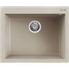Elleci Lavello Elleci Incasso 1 vasca 61x50 Quadra 110 Keratek Plus Champagne LKQ11095