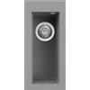 Elleci Lavello Elleci Incasso 1 vasca 23x50 Quadra 50 Granitek Grigio Cemento LGQ05048