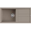 Elleci Lavello cucina 1 vasca 100x51 cm da incasso in Keratek Grigio Dove Elleci Best 480 LKB48089