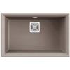 Elleci Lavello Elleci Incasso 1 vasca 69x43,8 Karisma 120 Sottotop Granitek Grigio Tortora LGK12043BSO