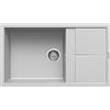 Elleci Lavello Elleci Incasso 1 vasca 86x50 Unico 410 Granitek Grigio Aluminium LMU41079