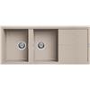 Elleci Lavello Elleci Incasso 2 vasche 116x50 Unico 500 Granitek Avena LGU50051