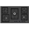Elleci Piano cottura da incasso elleci Plano 90 5 fuochi 40 Nero Granitek PGSP90140CS