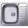 Elleci Lavello Elleci Incasso 1 vasca 58x50 Vasca a Sinistra Sky 125 Satinata Acciaio/Inox LIX125SACSX
