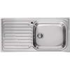 Elleci Lavello Elleci Incasso 1 vasca 100x50 Vasca a Destra Sky 480 Satinata Acciaio/Inox LIK480SACDX