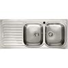 Elleci Lavello Elleci Incasso 2 vasche 116x50 Sky 500 Vasche a Destra Satinata Acciaio/Inox LIK500SACDX