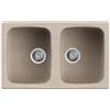 Elleci Lavello Elleci Incasso 2 vasche 79x50 Master 350 Granitek Avena LGM35051