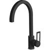 Elleci Rubinetto Miscelatore Cucina Elleci Bridge Granitek Nero Full Black MGKBRI40