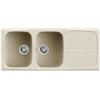 Elleci Lavello Elleci Incasso 2 vasche 116x50 Master 500 Granitek Bianco Antico LGM50062
