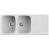 Elleci Lavello Elleci Incasso 2 vasche 116x50 Master 500 Granitek Bianco LGM50068