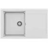 Elleci Easy 300 | Lavello incasso 1 vasca 79x50 cm granitek Bianco - LGY30068