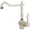 Elleci Rubinetto Miscelatore Cucina Elleci Rio Granitek Bianco Antico MGKRIO62