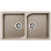 Elleci Lavello Elleci Incasso 2 vasche 86x50 Ego 450 Granitek Avena LGE45051
