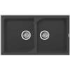 Elleci Lavello Elleci Incasso 2 vasche 86x50 Ego 450 Granitek Antracite LGE45059